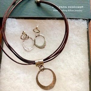 Silpada hammered sterling silver circles
